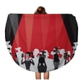thumbnail image 1 of SIDONKU 60 inch Round Beach Towel Blanket Hollywood Movie Award Party Plenty of Room for Your Travel Circle Circular Towels Mat Tapestry Beach Throw, 1 of 2