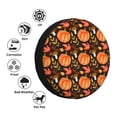 thumbnail image 4 of Naloa Autumn Pumpkin PVC Leather Spare Tire Wheel Cover Spare Tire Cover, for Car Truck SUV Camper Trailer Universal Fit(14-17in)-16 inch, 4 of 6
