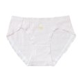 thumbnail image 2 of opolski Women Cotton Briefs Mid-rise Sheer Trim Flower Decor Panties Full Coverage Elastic Waist Breathable Underwear, 2 of 8