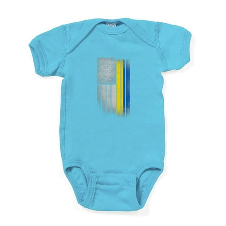 

CafePress - Ukrainian American Flag Usa Ukraine Fl Body Suit - Cute Infant Bodysuit Baby Romper - Size Newborn - 24 Months
