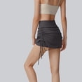 thumbnail image 5 of Mifsaly Womens High Waisted Ruched Skirt Shorts Drawstring Side Tie Skort Athletic Workout Running Tennis Golf Skirts Versatile Comfortable Summer Casual Mini Bottoms S, 5 of 5