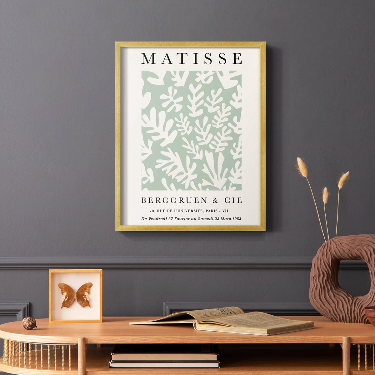 Matisse CLXXVIII Framed Print in Gold Solid Wood 16 x 20 Framed Print
