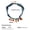 1, variant on Boho Scarf Necklace With Multi Conch Shell Heart Horseshoe Fish Charms Large Sun Pendant Necklace Adjustable Bandana Necklaces for Women Summer Beach Jewelry For Vacation
