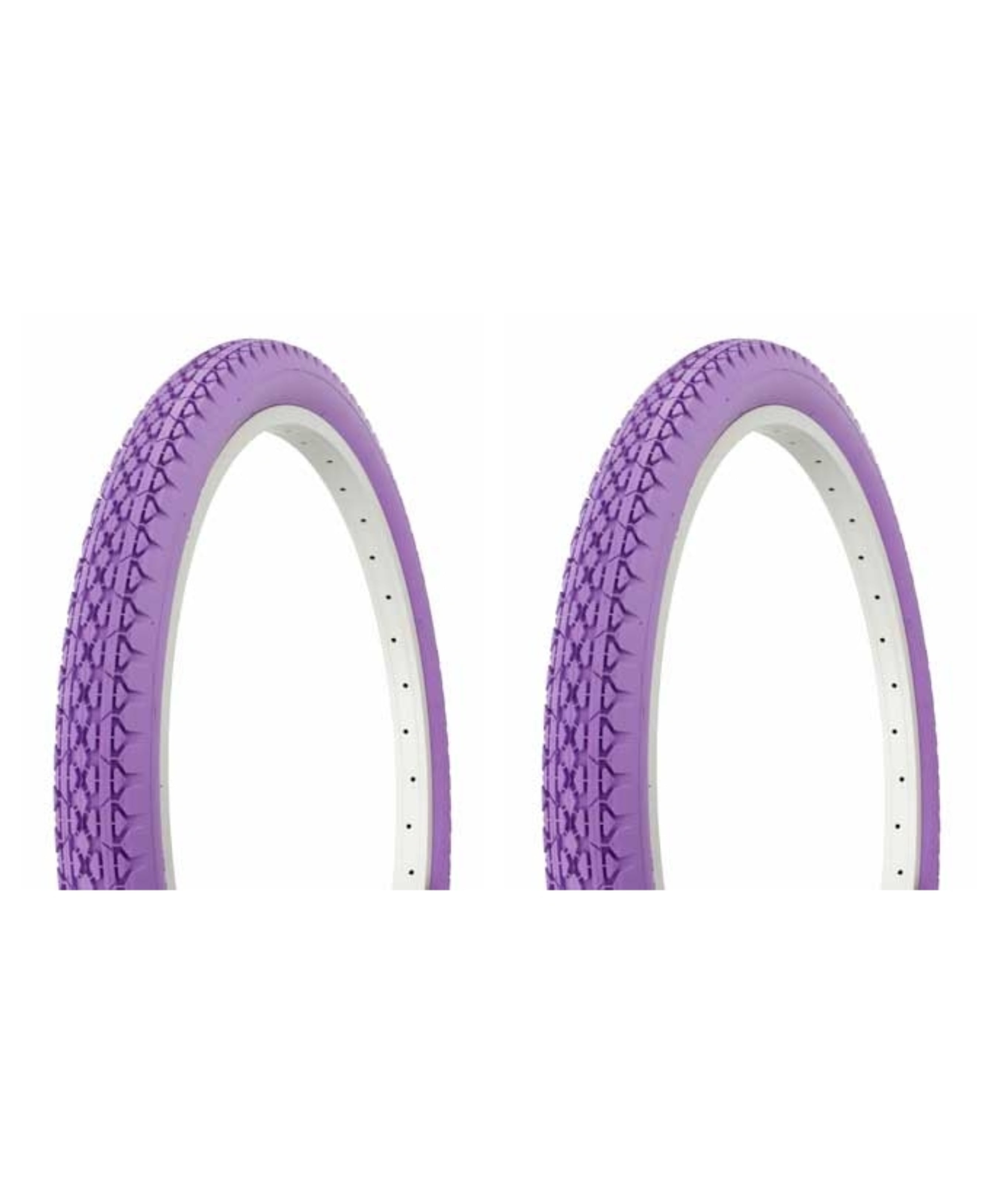 Tire set. 2 Tires. Two Tires Duro 24" x 2.125" Purple/Purple Side Wall