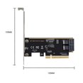 thumbnail image 5 of Carte Adaptateur PCIE 8X vers 2 Ports U.2 NVMe SSD PCIE X8 Carte d'Extension, 5 of 5