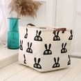 thumbnail image 5 of Rectangular Laundry Baskets,Fabric Storage Bin Storage Boxes,Collapsible Storage Basket for Toy, Clothes,Books.Shelves Basket, Latin Alphabet, 5 of 5