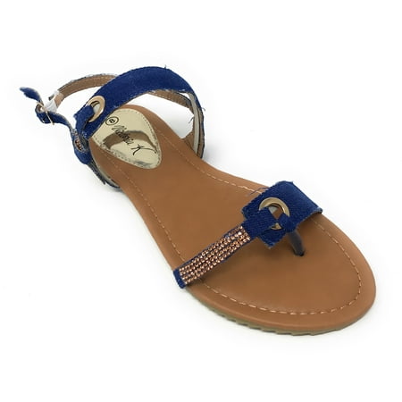 

Victoria K Rhinesone Denim Sandals (Women)