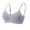 Silver, variant on Plus Size Bras for Women Sheer Lace Strapless Push Up Wirefree Bra Tie Front Convertible Halter Straps Large Bust Lingerie