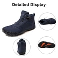 thumbnail image 5 of Cyiecw Barefoot Boots Women Winter Boots for Men Waterproof Warm Ankle Booties Wide Toe Box Slip on,41, 5 of 7