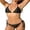 Black, variant on Women's Halter Bikini Set Triangle Top String Swimwear Two Piece Swimsuits Cheeky Bathing Suit