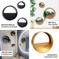 thumbnail image 4 of Efavormart Set of 3 | Black Half Moon Wall Planters, Round Metal Wall Hanging Planter, Modern Indoor/Outdoor Terrarium - 6"|8"|12", 4 of 11