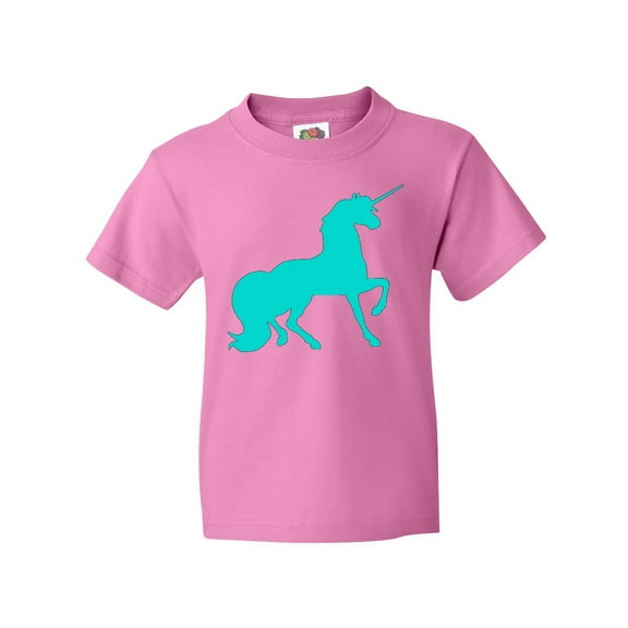 Inktastic Aqua Unicorn Youth T-Shirt