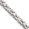 thumbnail image 1 of 925 Sterling Silver 6mm Byzantine Link Chain Necklace Pendant Charm, 1 of 9