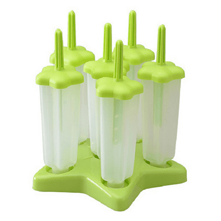 

Silicone Popsicle Molds DIY Ice Pop Mold for Kids Adult Teens BPA Free Ice Cream Molds for Party Yogurt Juice Smoothies Sticks Green Pentagon