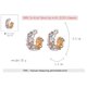 thumbnail image 3 of Pendientes simples de moda con diamantes de imitación para mujer, aretes de aleación, regalo de joyería, 3 of 7