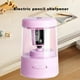 thumbnail image 4 of Sacapuntas automático, eléctrico con cable USB, portátil y silencioso, ideal para uso en el hogar, la oficina y la educación, ideal para estudiantes y profesionales. Aestivo | Morado |, 4 of 8