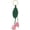 Pink, variant on PU Leather Tulip Flower Keychain, Bohemian Style Portable Floral Key Ring Accessory for Women Teens,Gifts for Valentine's Day, Mother's Day, and anniversaries (Purple)