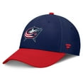 thumbnail image 3 of Men's Fanatics Navy/Red Columbus Blue Jackets Authentic Pro Rink Flex Hat, 3 of 4