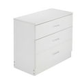 thumbnail image 3 of UBesGoo Modern White 3 Drawer Dresser Bedroom White Finish, 3 of 11