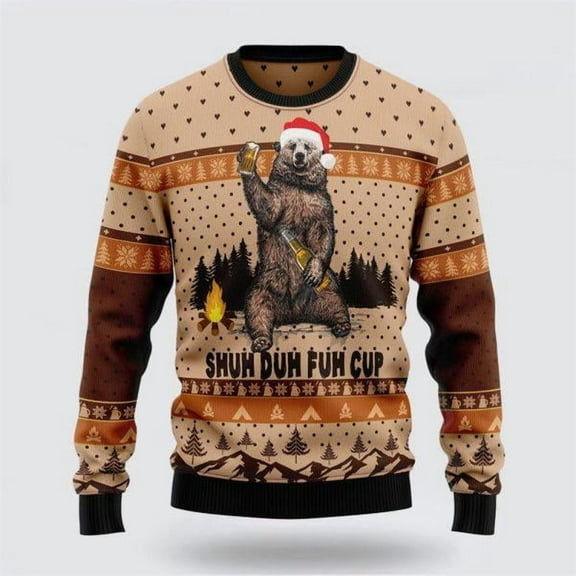 Bear Camping Christmas Christmas Sweater – Sweater Gifts For Pet Lover