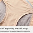 thumbnail image 1 of Ruiboury 5pieces High Waist Leak-Proof Period Panties Full Protection With Double-Layered Crotch Wide Range Black XL+5pcs, 1 of 6