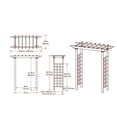 thumbnail image 4 of Vita 57"L x 24"W x 88H" Carolina Vinyl Arbor, Brown, VA84070, 4 of 7