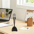 thumbnail image 4 of PTOOTP Black Metal Desk Microphone Stand with Spring Clamp Construction for Podcasting Recording, 4 of 8