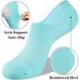 thumbnail image 5 of No Show Socks Womens Cotton Low Cut Non Slip Casual Socks Invisible Flat Boat Liner Socks (6/9 Pairs), 5 of 5