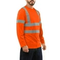 thumbnail image 2 of KS07 - Kolossus AirFlex ANSI Class 3 Compliant High Visibility Long Sleeve Safety Shirt - Orange, 2 of 8