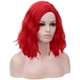 thumbnail image 4 of Leatfisat Red Wigs For Womens Short Curly Wavy Hair Wig Girls Red Colored 13.8" Shoulder Length Synthetic Role Play Party Halloween Or Daily Use Wigs Wig Cap Included, 4 of 9
