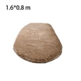 thumbnail image 5 of Manta ovalada, alfombrilla lavable para el suelo, alfombra decorativa resistente a los deslizamientos, adornos para la puerta del pasillo del Decoración del hogar camello claro 1.6*0.8 metros, 5 of 5