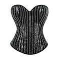 thumbnail image 1 of Hauts de Fête Grande Taille pour Femmes, Corset à Sequins Sans Bretelles, Dos Nu pour Sorties et Concerts, 1 of 5