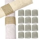 thumbnail image 1 of QingHai - 50 servilletas con hebilla y brillantes diamantes de imitación, reutilizables, con cinta de sujeción, para bodas, fiestas, decoración del hogar, 1 of 5
