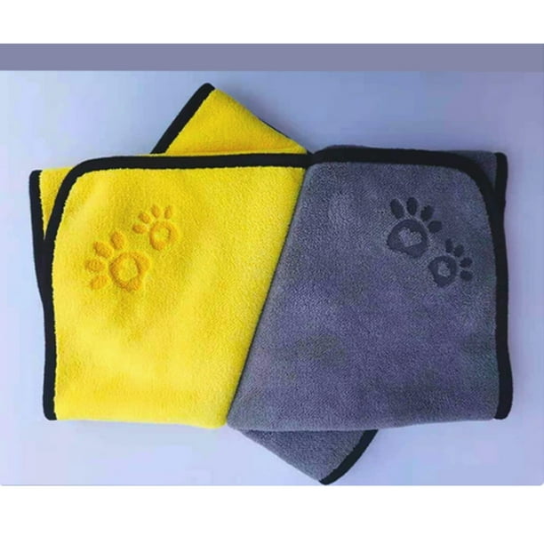 Toalla absorbente para mascotas, manta polar grande gruesa, de secado rápido, textura suave, para perros y gatos, para bañar y secar, hipoalergénica para el cuidado de mascotas.