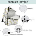 thumbnail image 4 of Daisy White Pattern Cute School Backpack Bag for School with Padded Back and Adjustable Shoulder Straps 15.25"x11.5"x5.25", 4 of 5