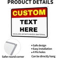 thumbnail image 4 of Signs Outdoor Metal Indoor Custom Metal Sign CustomizedSign for Office Business Home Workplace Delivery StreetShop Yard Signs Design Your Own Logo Text 12x16in, 4 of 10