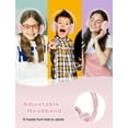 thumbnail image 4 of Seenda Kids Headphones for Girls Boys, Wired Kids Headphones with Microphone for School, Lightweight Foldable Stereo Bass Volume Control Kids Headphones for Cell Phone/Tablet/Laptop/MP3/4, Pink, 4 of 6