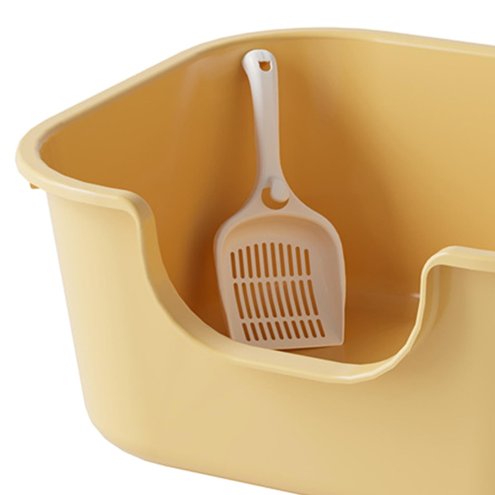 Bvdfgk Cat Litter Basin Cat Heighten Cats Litter Pan Reusable Anti ing Yellow
