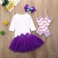 thumbnail image 2 of Robe d'Anniversaire 1 An pour Bébé Fille, Ensemble 4 Pcs, Tenue de Séance Photo, 2 of 5