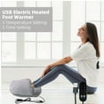 thumbnail image 6 of Foot Warmer, Winter Plush Heated Feet Warmers, USB-Powered 5-Level Adjustable Heating, Removable for Cleaning, Foot Warmer Under Desk, Gift for Family Friends,Gray, 6 of 8