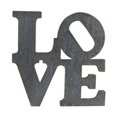thumbnail image 1 of Cheungs 5006 Metal Wall Sign - Love - White Washed Gray Finish, 1 of 1