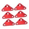 thumbnail image 4 of 10 Uds. Sujetador de cuerda triangular para tienda de campaña aleación de aluminio tensores de Paracord fuertes ultraligeros ajustador de cuerda para acampar rojo, 4 of 12