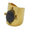 thumbnail image 3 of Anillo de Anillo vintage Único Punk Apilable Anillo ancho fresco Anillo de apertura para el Día de San Valentín Aniversario Regalos de cumpleaños Negro SM SunniMix Anillo de apertura, 3 of 8