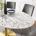 thumbnail image 6 of Lippa 60" Oval Terrazzo Dining Table, 6 of 6