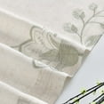 thumbnail image 6 of Curtainking Rustic Look Farmhouse Curtains Green Floral Embroidery Light Filtering Curtain Panels, 50 x 96 inches, 2 Panels, 6 of 7
