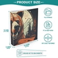 thumbnail image 5 of Bear Head Trees Mountains 3 Ring Binders 1.5 inch Hardcover File Folders with Interior Pockets A4 Size Organizer for School Office Hospital, 5 of 8