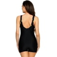 thumbnail image 4 of RELLECIGA Women's Color Block One Piece Swimsuits for Women with Shorts Boyleg Slimming Tummy Control One Piece Bathing Suit Padded Athletic Training Swimwear, 4 of 9