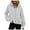 Light Gray, variant on UngA Women Zip Up Hoodie Drawstring Cute Hoodies Fall Jacket Oversized Casual Sweatshirts with Pocket Hoodies Women (Light Gray,L)