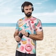 thumbnail image 4 of Wukai Cupcakes and Donuts Print Men's Short-Sleeved Mesh T-Shirt,Quick-Dry Short Sleeve Workout T-Shirt-X-Large, 4 of 8
