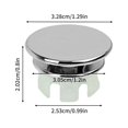 thumbnail image 2 of Bewildely 6 piezas de anillos de cubierta de desbordamiento de fregadero de estilo moderno para oficina en casa, tapas redondas para agujeros de Accesorios de baño Doble capa de cobre, 2 of 6